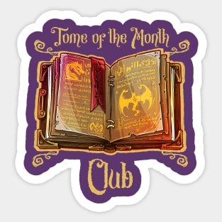 Tome of the Month Club for Nerdy Roleplaying Games Sticker